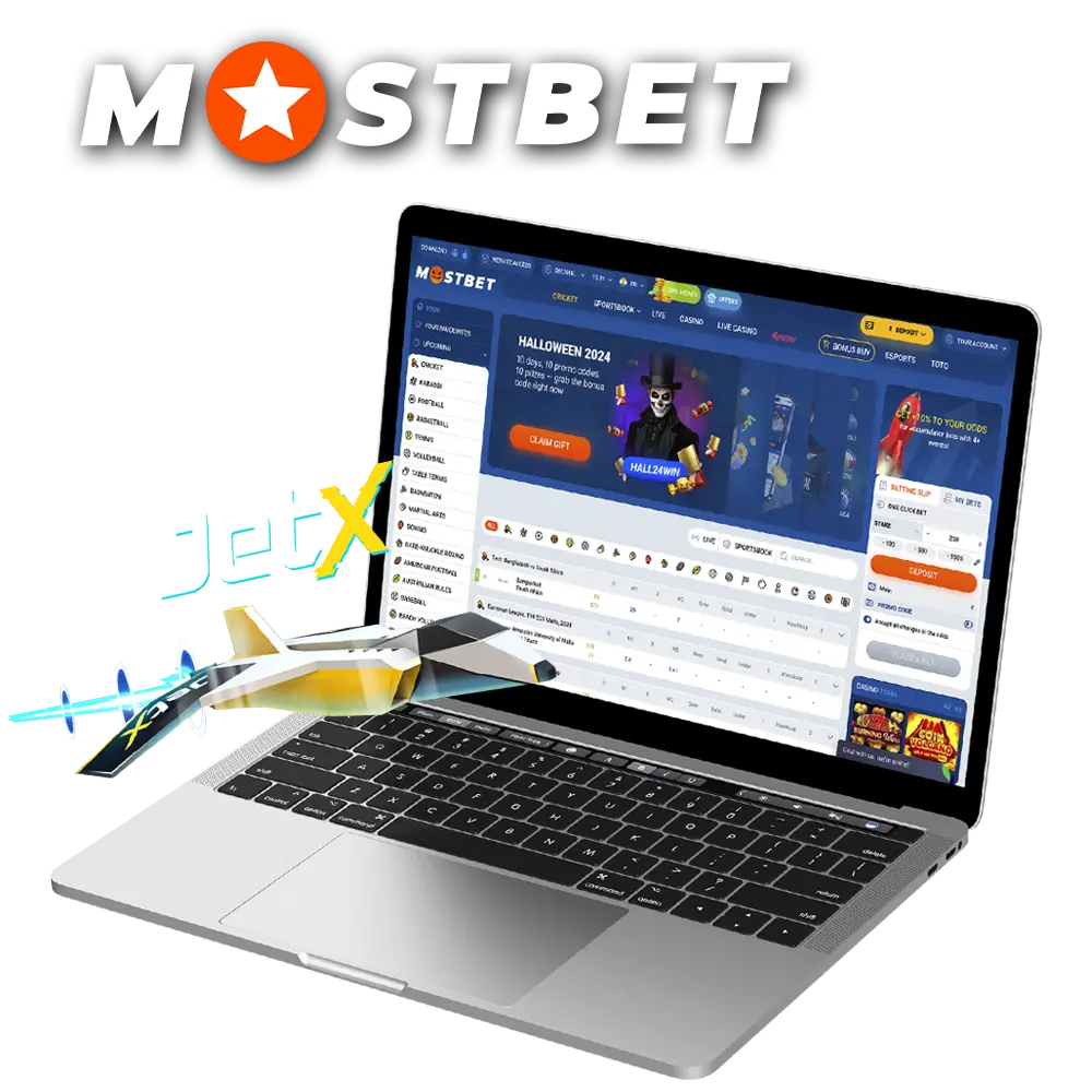 Play the popular JetX game on Mostbet.
