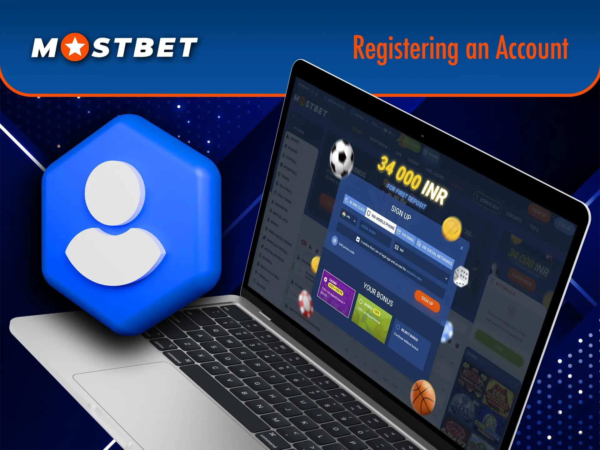 To play at JetX sign up at Mostbet.