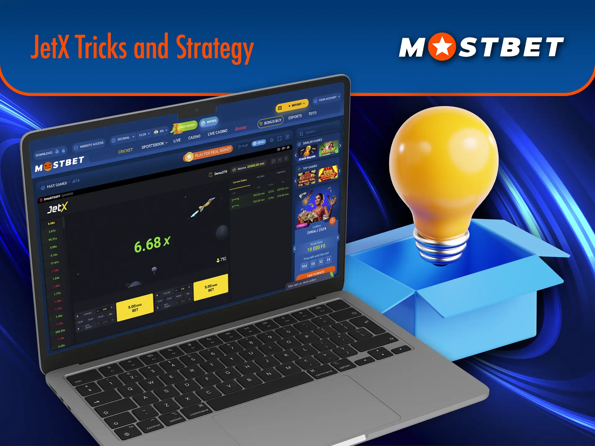 Playing at JetX take advantage of Mostbet's tricks and strategies.